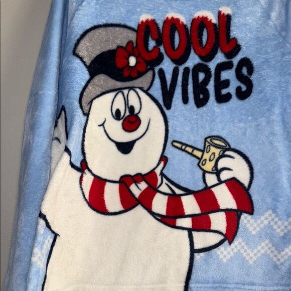 Blue and White Graphic Sleep Sweatshirt Cool Vibes - Picture 4 of 7